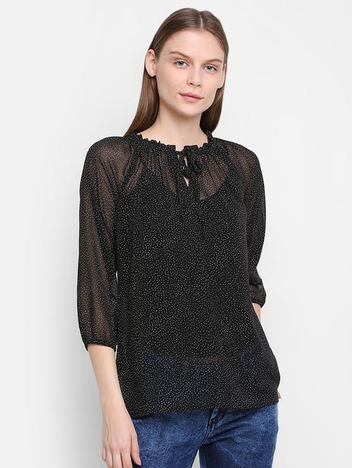 tie up neck raglan sleeved top - 16584973 - Very Small Image - 1