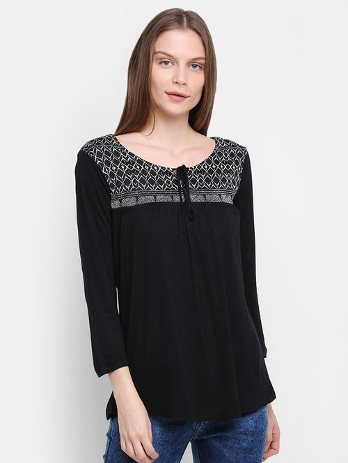 tie up neck gathered top - 16584979 - Very Small Image - 1