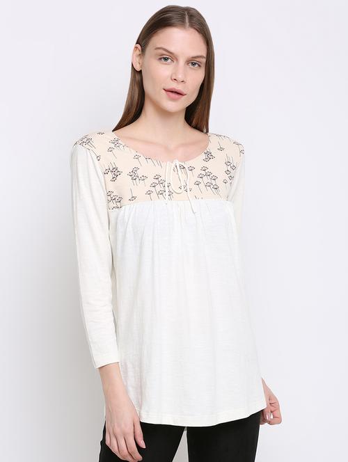 tie up neck gathered top - 16584985 - Very Small Image - 1