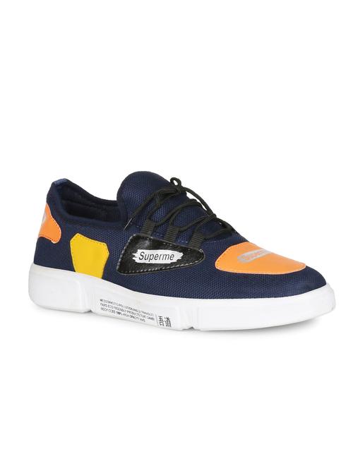 navy mesh lace up sneakers - 16585462 - Very Small Image - 1