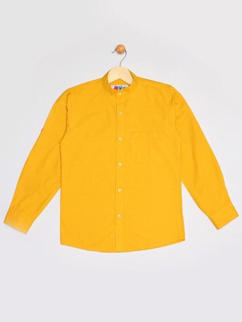 yellow cotton shirt - 16585681 - Very Small Image - 1