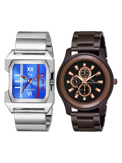 kajaru set of 2 analog watches-(kjr_45_81) - 16586179 - Very Small Image - 1