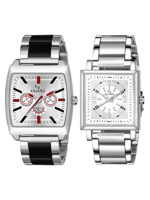 kajaru set of 2 analog watches-(kjr_78_80) - 16586229 - Very Small Image - 1