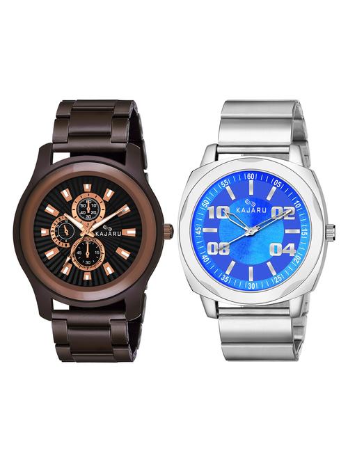 kajaru set of 2 analog watches-(kjr_81_49) - 16586250 - Very Small Image - 1