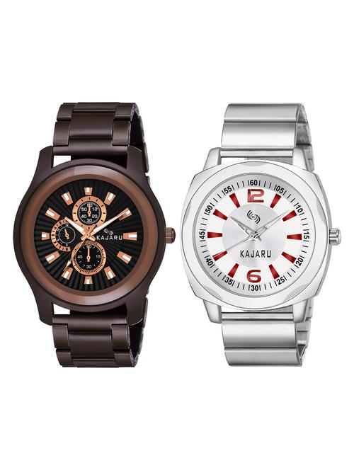 kajaru set of 2 analog watches-(kjr_81_86) - 16586252 - Very Small Image - 1