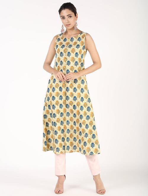 floral printed a-line kurta - 16586327 - Very Small Image - 1