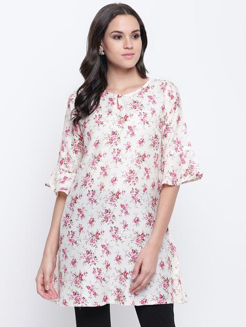 floral straight kurti - 16586363 - Very Small Image - 1