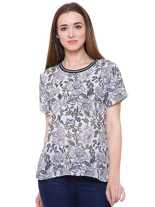 round neck polka dot top - 16586910 - Very Small Image - 1