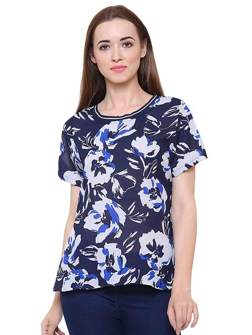 round neck polka dot top - 16586911 - Very Small Image - 1