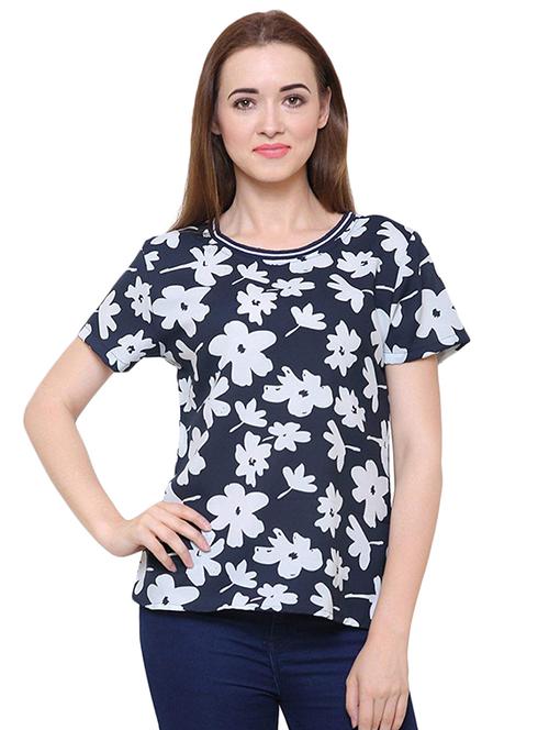 round neck polka dot top - 16586912 - Very Small Image - 1