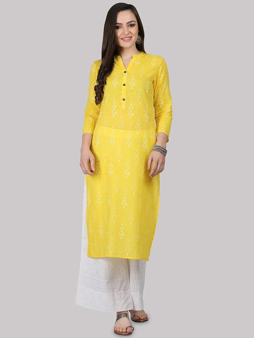 ikat print straight kurta - 16587084 - Very Small Image - 1