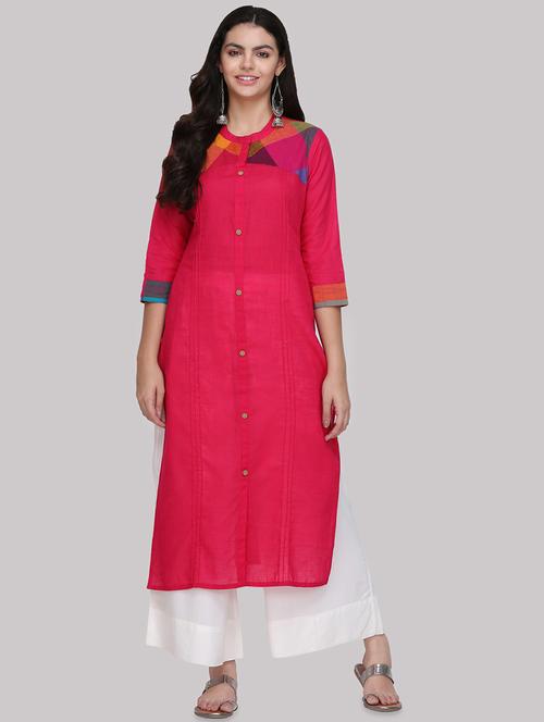 women's straight kurta - 16587119 - Very Small Image - 1
