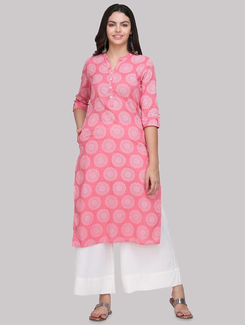 khari print straight kurta - 16587125 - Very Small Image - 1