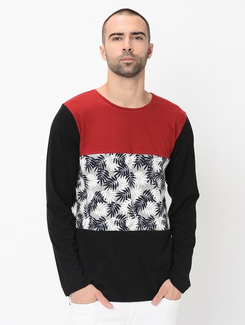 black printed cut & sew t-shirt - 16587236 - Very Small Image - 1