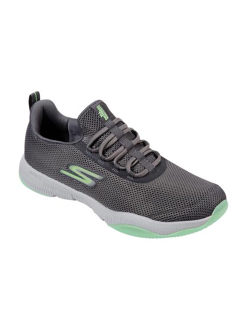 grey fabric lace up sport shoes - 16587339 - Very Small Image - 1