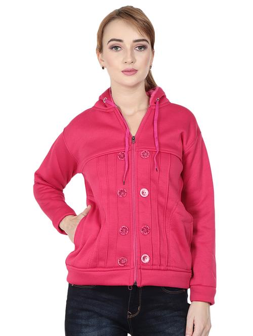pocket patch button detail hooded jacket - 16588619 - Very Small Image - 1