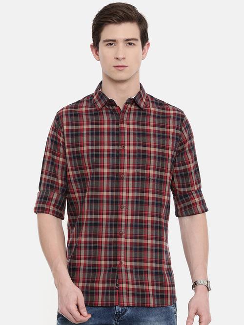 red checkered casual shirt - 16588710 - Very Small Image - 1