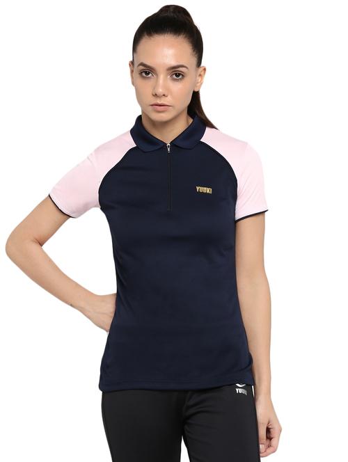 raglan sleeved color block tee - 16591234 - Very Small Image - 1