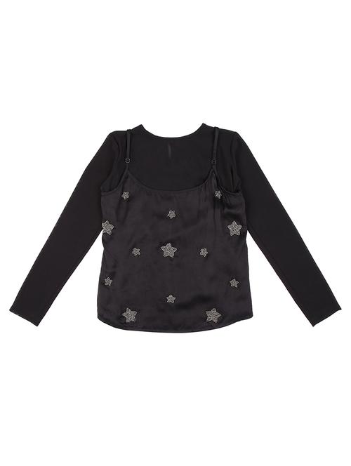 round neck embellished top - 16592849 - Very Small Image - 1