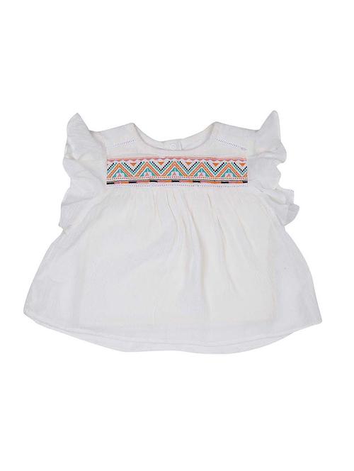 ruffle trim lace inserted top - 16593032 - Very Small Image - 1