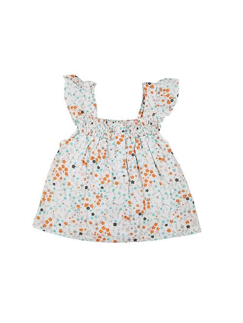 smock detail floral top - 16593033 - Very Small Image - 1