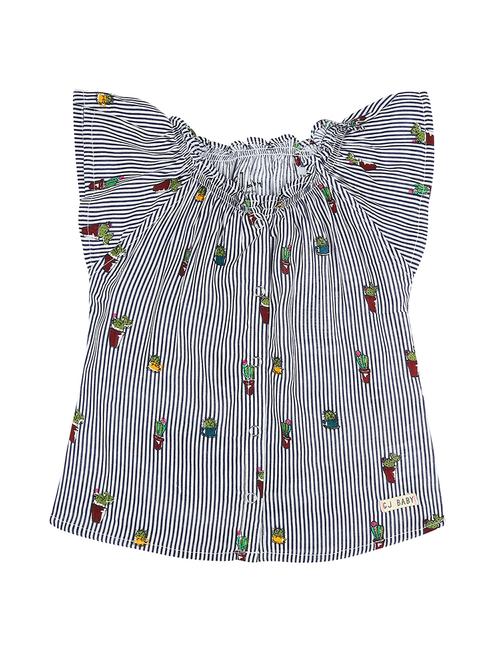 raglan sleeved striped top - 16593042 - Very Small Image - 1