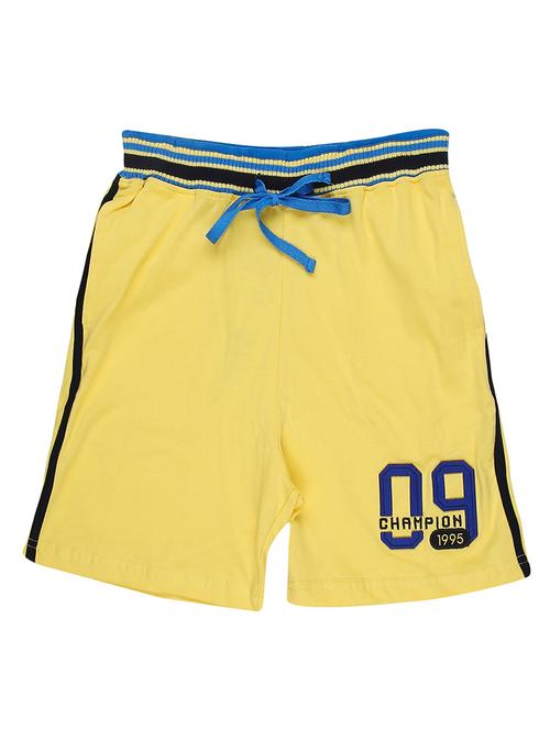 drawstring numeric patch shorts - 16593487 - Very Small Image - 1