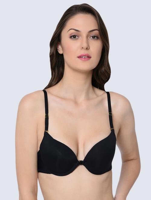 styled back plunge bra - 16596651 - Very Small Image - 1