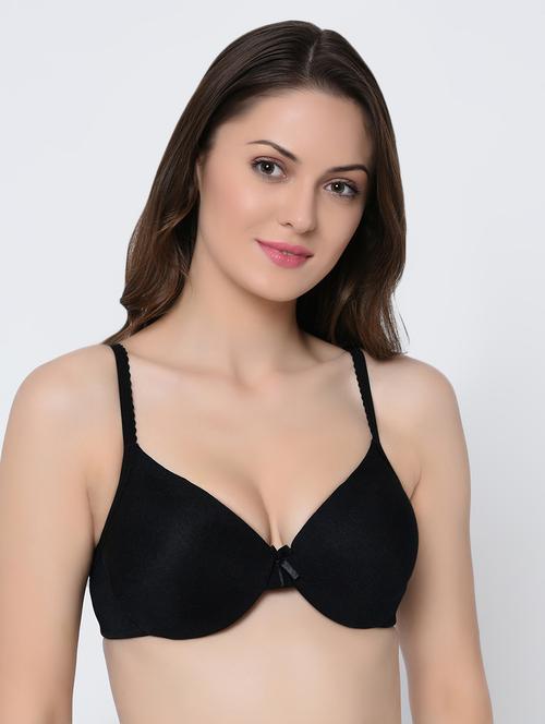 bow patch solid t-shirt bra - 16596671 - Very Small Image - 1