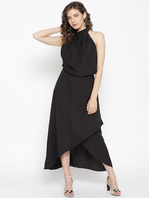 tie back halter neck backless dress - 16597728 - Very Small Image - 1
