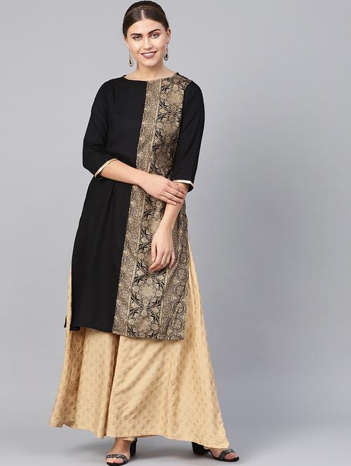 printed straight kurta - 16599630 - Very Small Image - 1