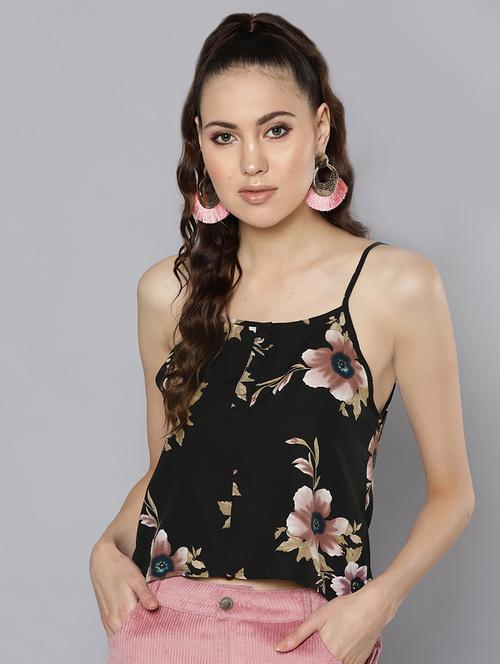cami neck floral top - 16600024 - Very Small Image - 1