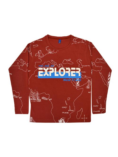 crew neck quirky print shirt - 16602080 - Very Small Image - 1