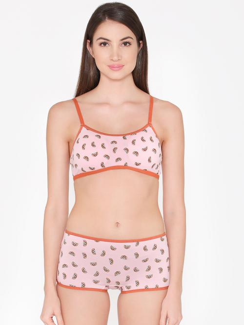 quirky print bra and panty set - 16602710 - Very Small Image - 1