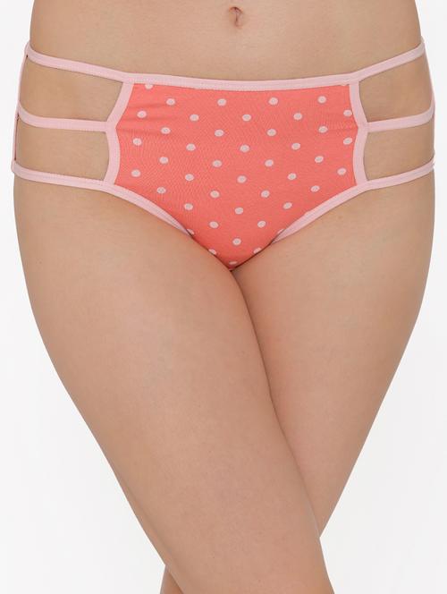 cut out detail polka dot hipster panty - 16602765 - Very Small Image - 1