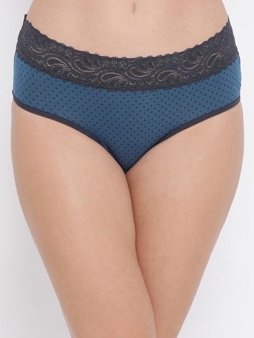 lace detail polka dot hipster panty - 16602770 - Very Small Image - 1