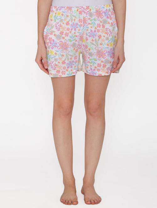 high rise floral shorts - 16602781 - Very Small Image - 1