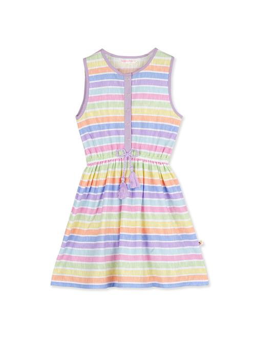 tassel tie up striped frock - 16604382 - Very Small Image - 1