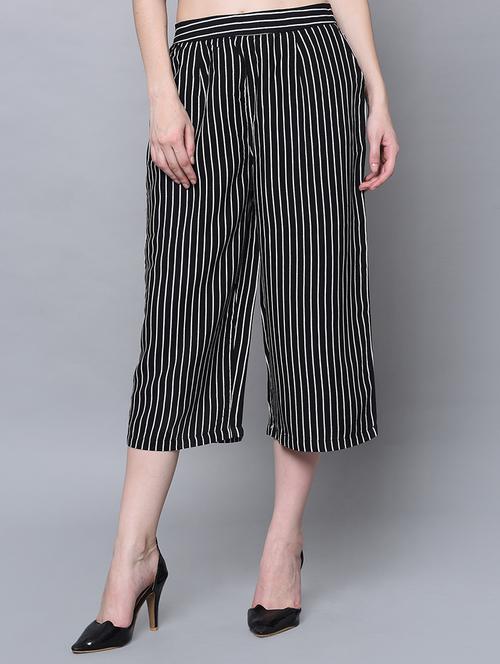high rise striped culotte - 16604448 - Very Small Image - 1