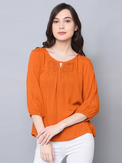 key hole neck solid top - 16604609 - Very Small Image - 1