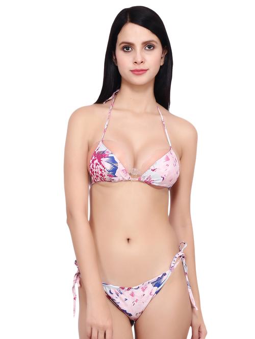 printed knot detail bikini - 16605682 - Very Small Image - 1