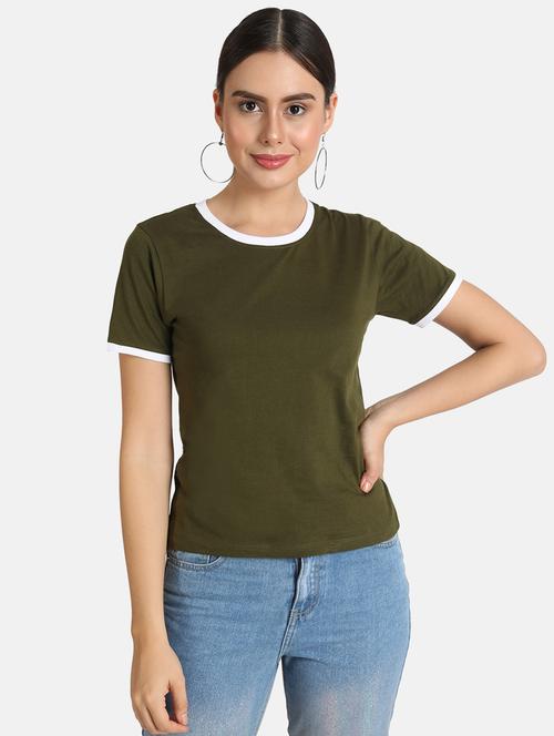 round neck solid tee - 16606072 - Very Small Image - 1
