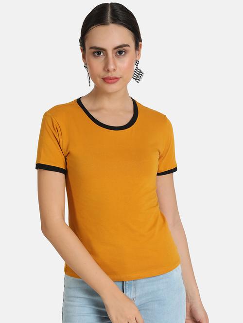 round neck solid tee - 16606076 - Very Small Image - 1