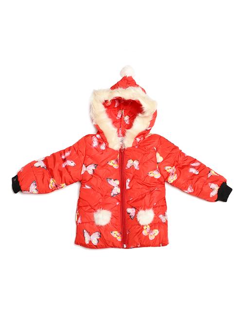 red acrylic quilted jacket - 16608424 - Very Small Image - 1