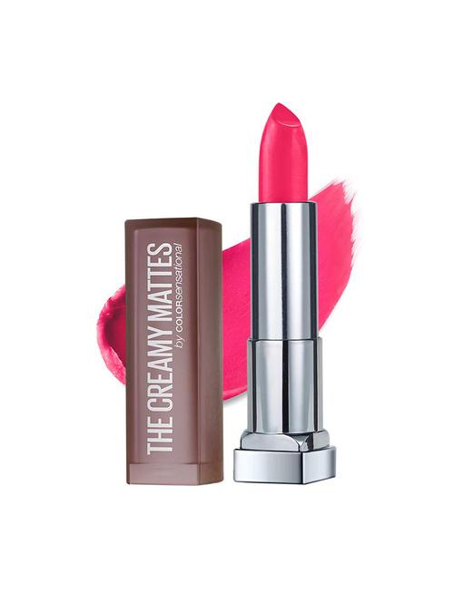 maybelline new york color sensational creamy matte lipstick, 630 flaming fuchsia - 16610175 - Very Small Image - 1