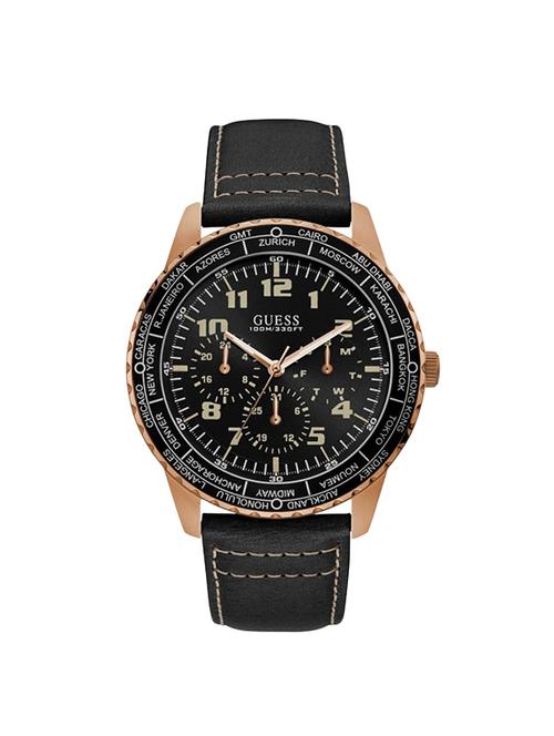 guess round dial and leather strap-w1170g2 - 16610294 - Very Small Image - 1