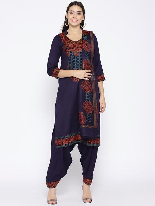 paisley printed unstitched suit - 16611723 - Very Small Image - 1