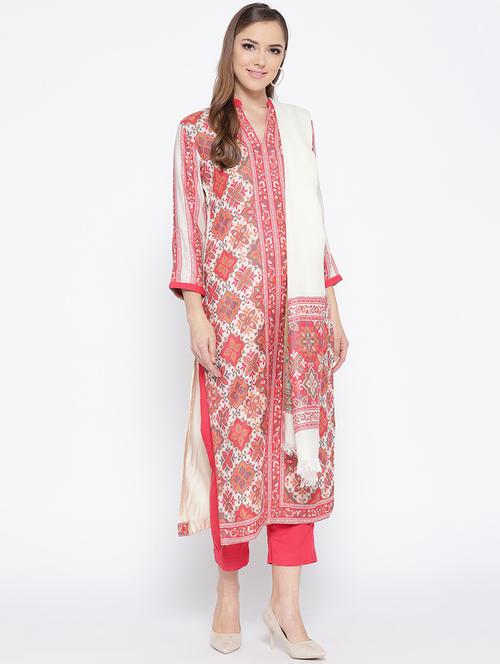 floral unstitched suit - 16611734 - Very Small Image - 1