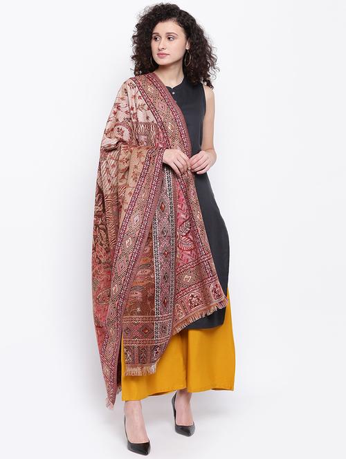 woolen woven shawl - 16611768 - Very Small Image - 1