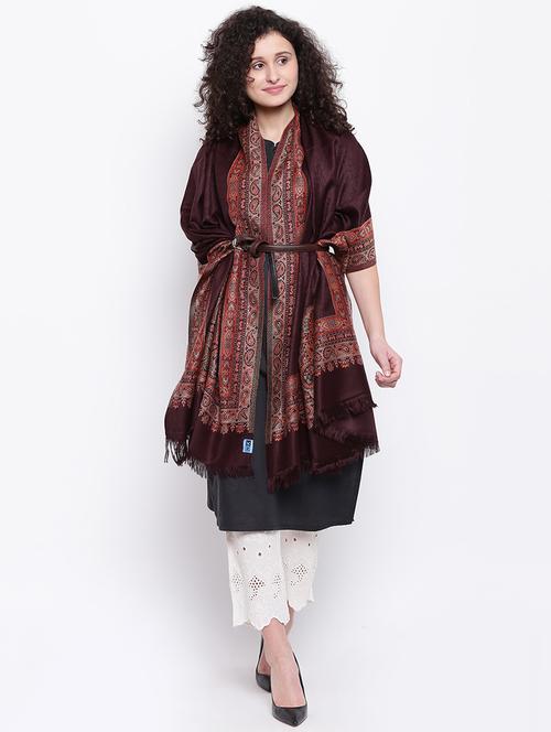 jacquard woven folral liva shawl - 16611774 - Very Small Image - 1
